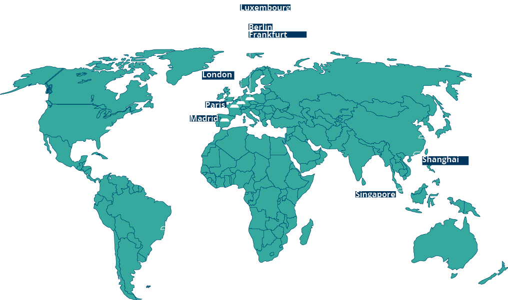 Madrid,London,Frankfurt,Luxembourg,Berlin,Paris,Seoul,Singapore,Shanghai,São Paulo,New Yor